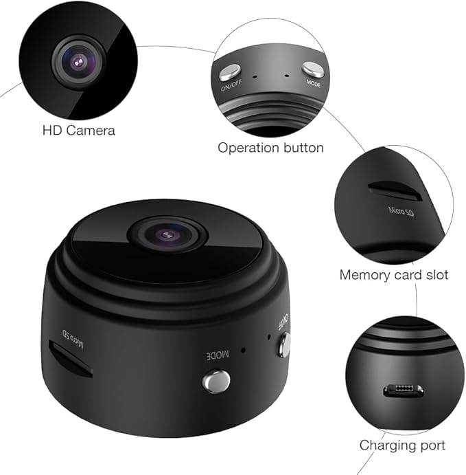 Mini WiFi Security Camera with Night Vision