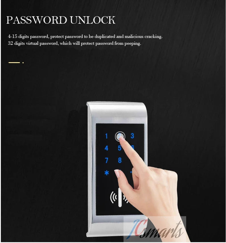 Intelligent Keypad RFID Electronic Cabinet Locker Sauna Lock for Home Gym School Spa Cabinet Door