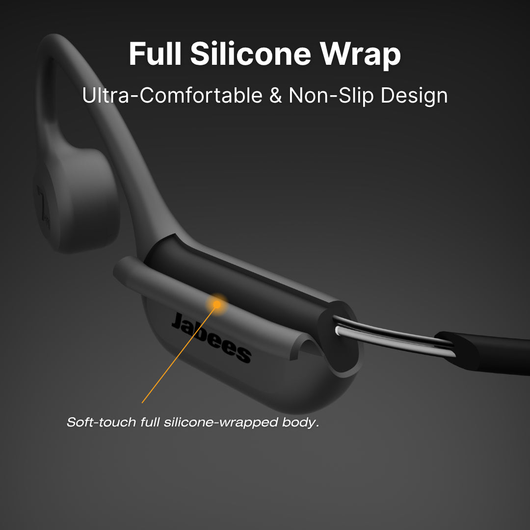 7Seven bone conduction headphone wrap shown on a dark background