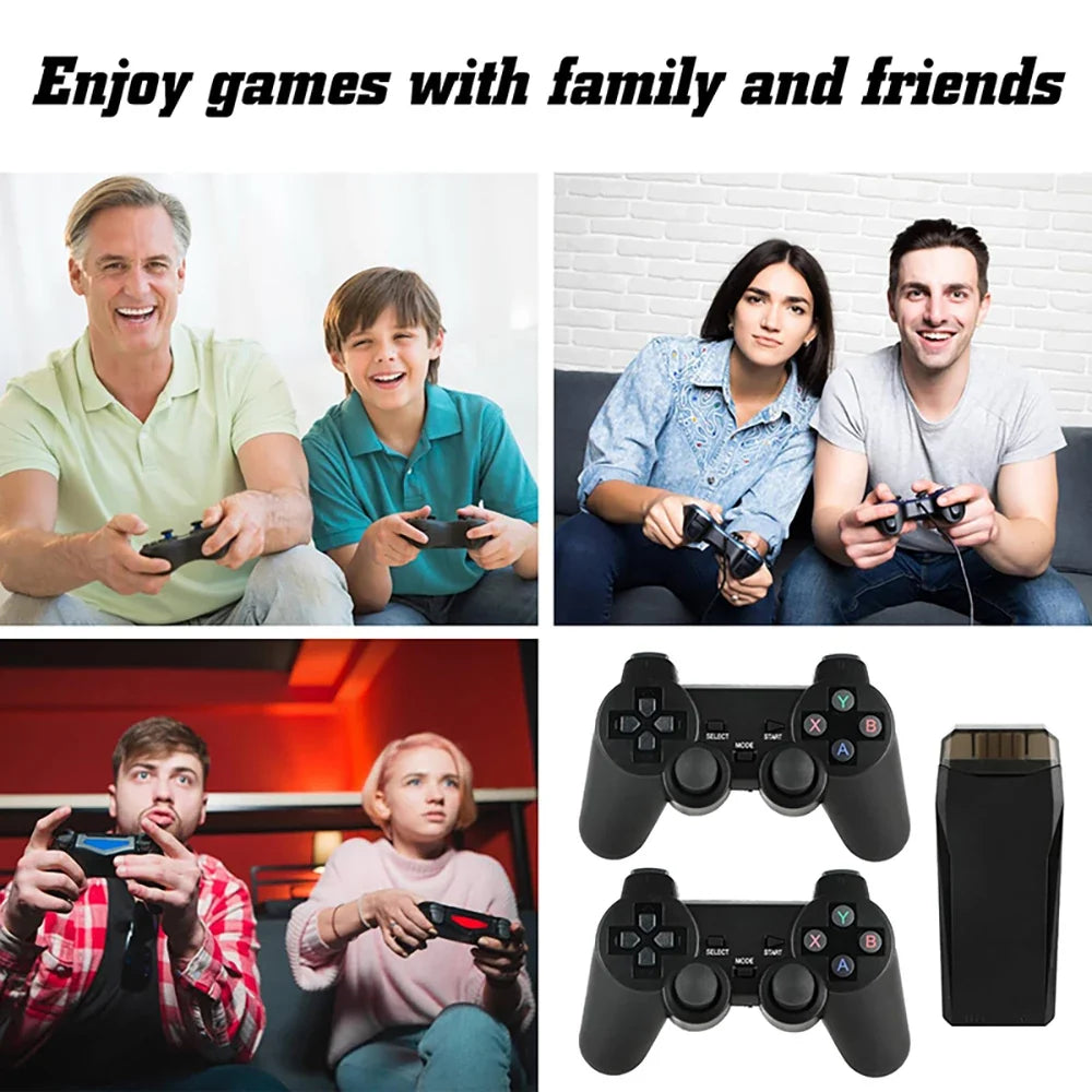 Retro Game Console with 20,000 Games and Wireless Controllers