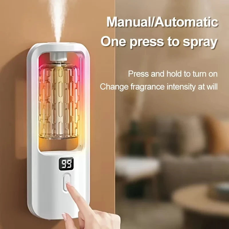 50ml Essential Oils Diffuser USB Multi-mode LED Digital Display 5 Gear Home Wall Mounted Display Air Freshener Smart Fragrance