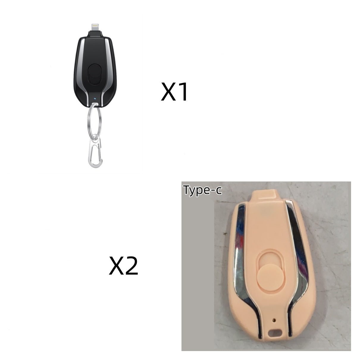 Mini Keychain Power Bank 1500mAh