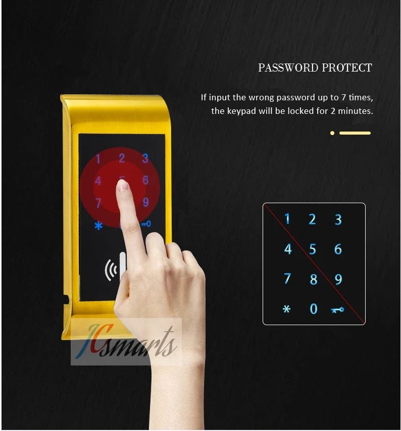 Intelligent Keypad RFID Electronic Cabinet Locker Sauna Lock for Home Gym School Spa Cabinet Door
