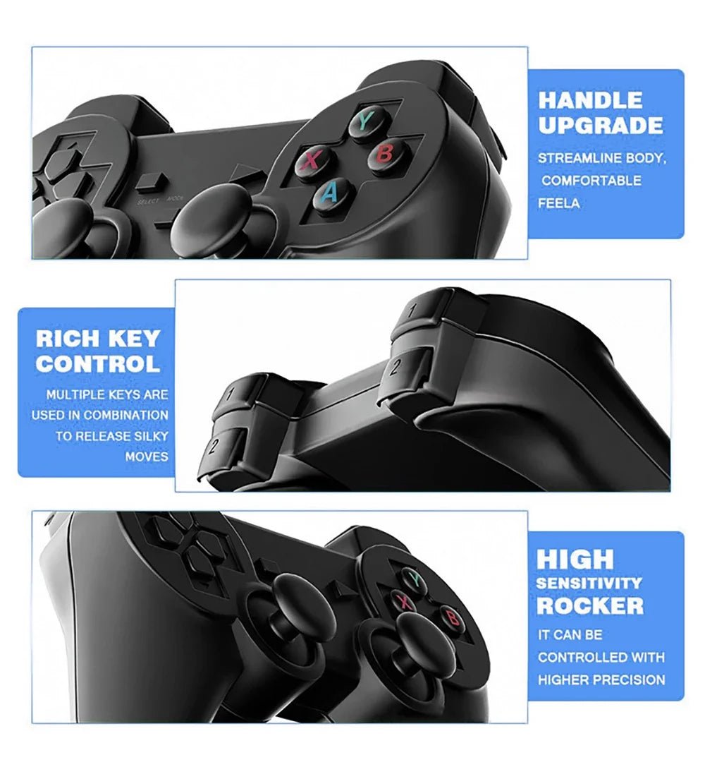 Retro Game Console with 20,000 Games and Wireless Controllers