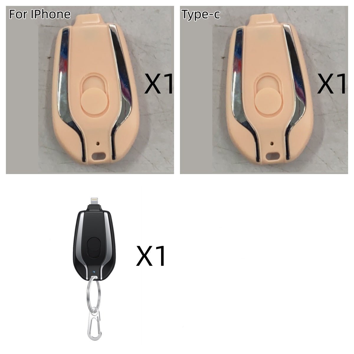 Mini Keychain Power Bank 1500mAh